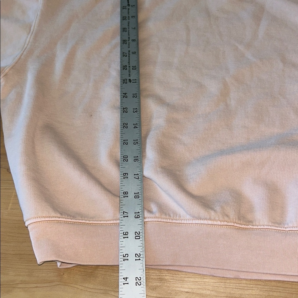Madewell Relaxed Mockneck Cropped Sweatshirt Pale Blush Women’s Small - Picture 12 of 12